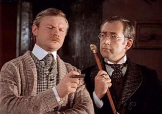 Create meme: Sherlock Holmes and Dr. Watson TV series, Sherlock Holmes and the doctor, Holmes Livanov