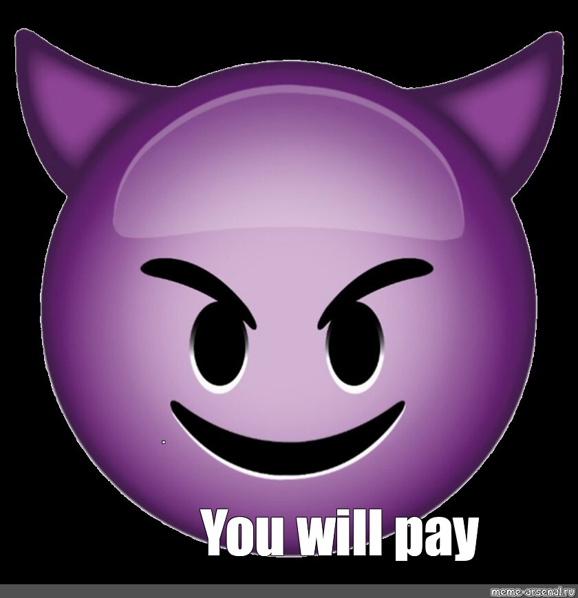 Create Comics Meme Smiley Demon Apg Purple Smiley With Horns Png Evil Smiley Face Purple
