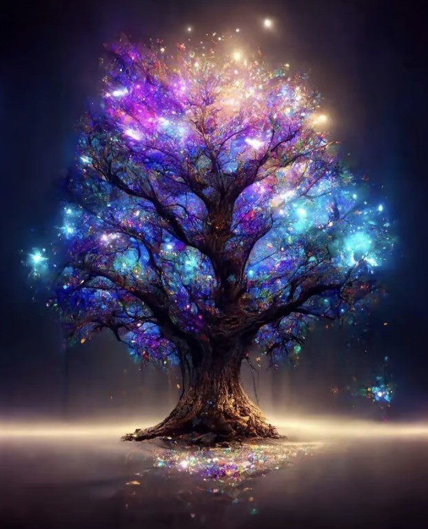 Create meme: tree tree, the magic tree, fantasy tree