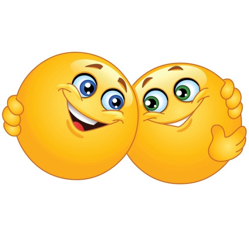 Create meme: emoticons funny, smile hugs, smiley hug