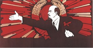 Create meme: posters of the USSR Lenin, the picture of Lenin with his arm, poster Lenin