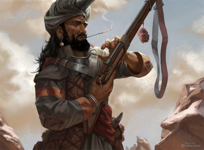 Create meme: The Janissary warrior, Hayreddin Barbarossa, the pirate, Arab warrior art