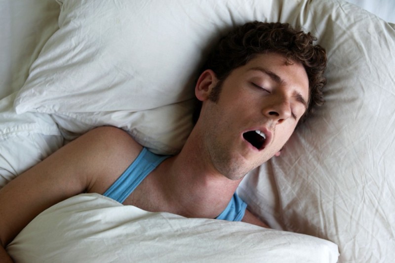 Create meme: sleeping with an open mouth, sleeping with your mouth open, the cure for snoring