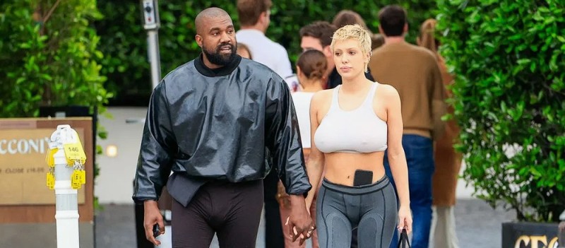 Create meme: Kanye West Bianca Censori, Kanye West and Bianca Censor, Kanye West's wife