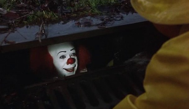 Create meme: It's 1990 pennywise from the sewer, Pennywise in the sewers, it 