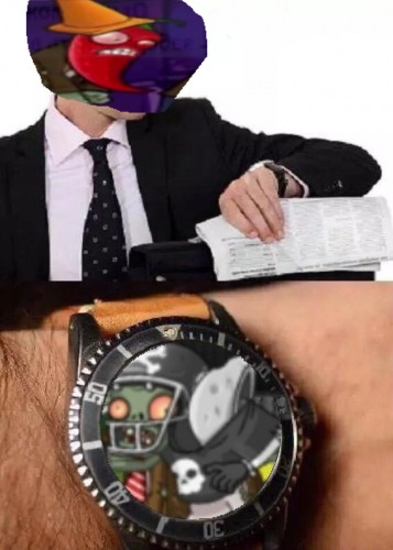 Create meme: the man with the watch meme, looks at the clock, MEM clock