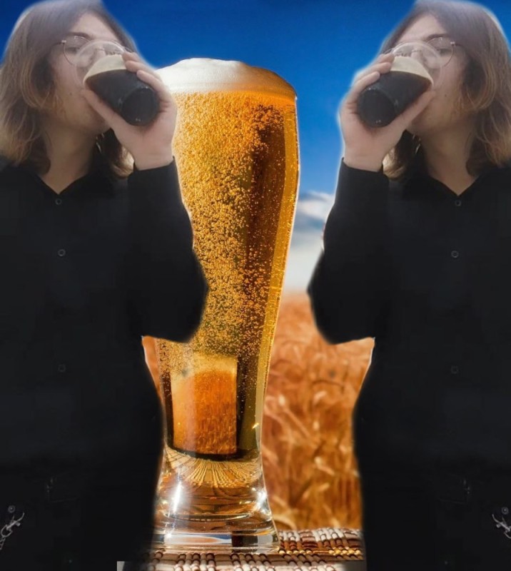 Create meme: light beer, a glass of beer, wheat beer