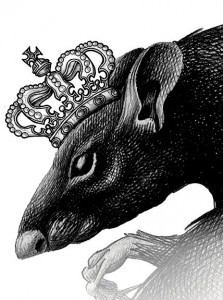 Create meme: Rhino tattoo, rat figure, evil rat drawing