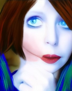Create meme: fantasy, face, the girl with the red hair