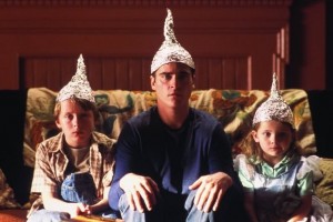 Create meme: tin foil hat aliens