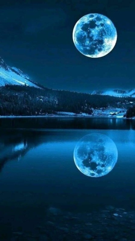 Create meme: moonlit night , beautiful moon at night, beautiful moon 