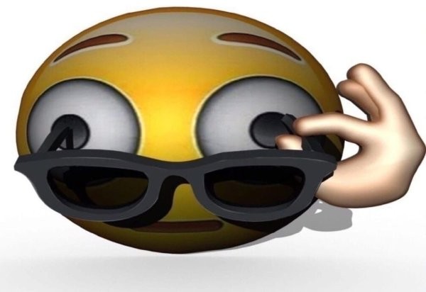 Create meme: emoji with glasses, smiley with glasses, Smiley eyes in a bunch