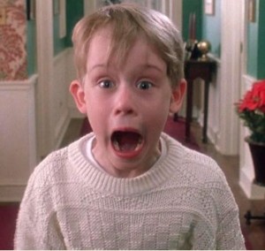 Create meme: Macaulay Culkin gif, home alone shock, Macaulay Culkin home alone