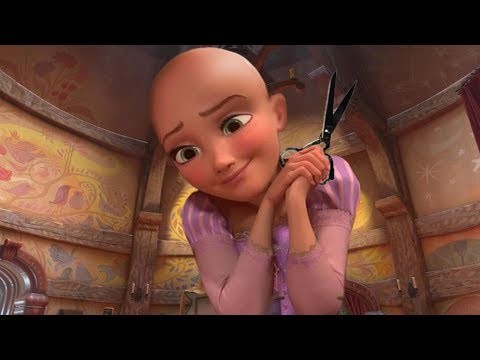 Create meme: Rapunzel , Bald Rapunzel, rapunzel cartoon