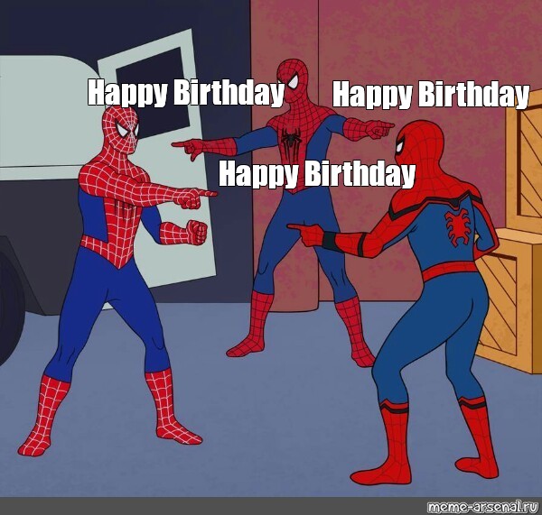 happy birthday meme spiderman