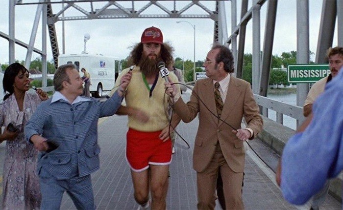 Create meme: Forrest Gump , run forest , a frame from the movie