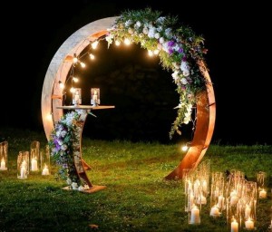Создать мем: фон свадебная арка, круглая арка для выездной регистрации, свадебная арка полумесяц