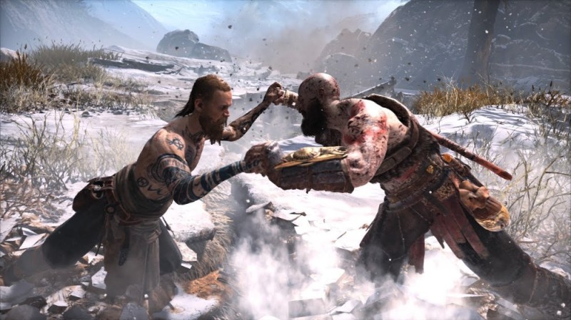 Create meme: game god of war, god of war game 2018, Kratos vs. Balder