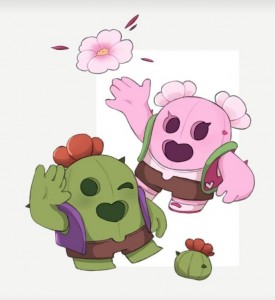 Create meme: Sakura spike brawl stars, the spike brawl, Sakura spike