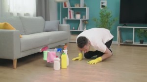 Create meme: cleaning after repair, Floor, cleaning