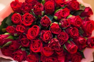 Create meme: roses are red, a bouquet of red roses, a beautiful bouquet of red roses