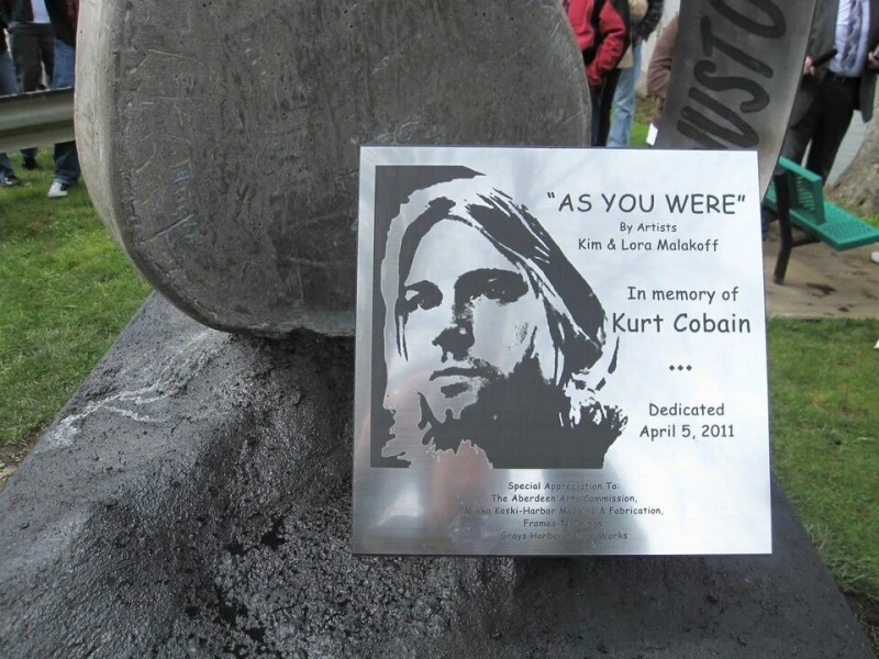 Create meme: Kurt Cobain's grave, Kurt Cobain Memorial, kurt cobain's grave