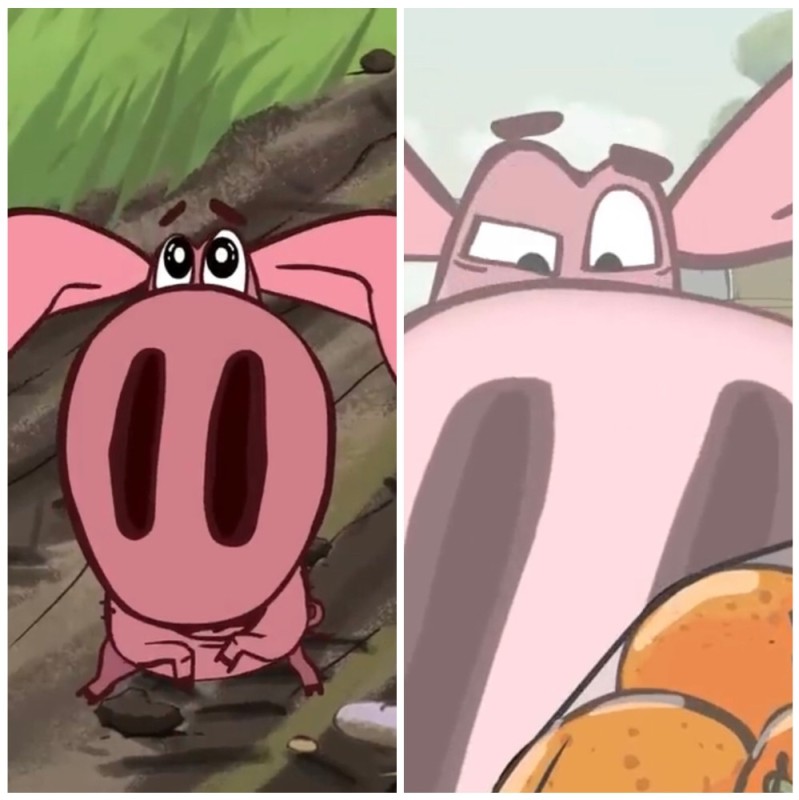 Create meme: piglet animated series, pig , piggy cartoon