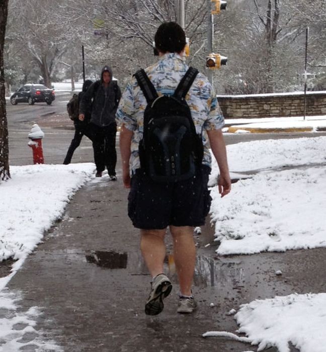 Create meme: shorts in winter, wet snow , snow with rain 