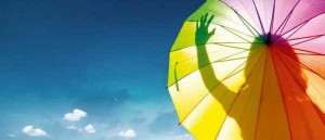 Create meme: umbrellas, spring umbrella, rainbow painting happiness umbrella
