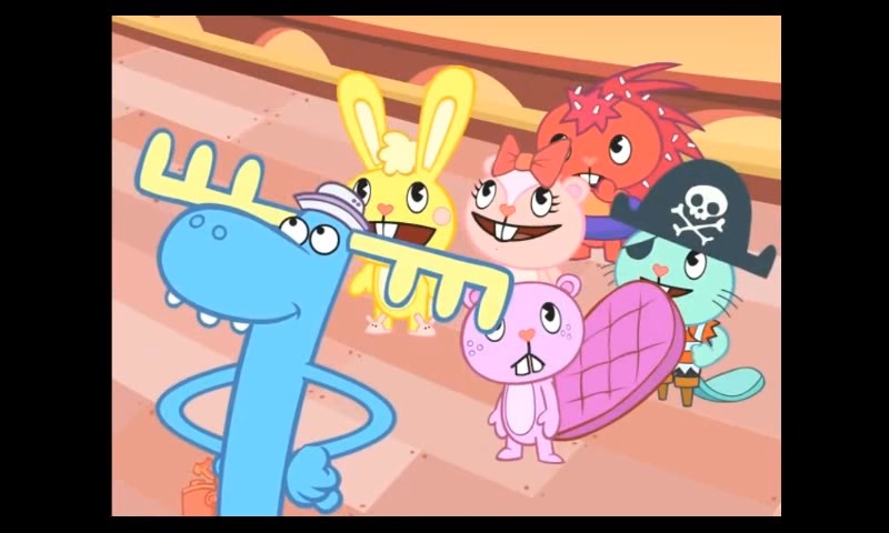 Create meme: happy tree friends wiki, Happy three friends cuddles, happy three friends