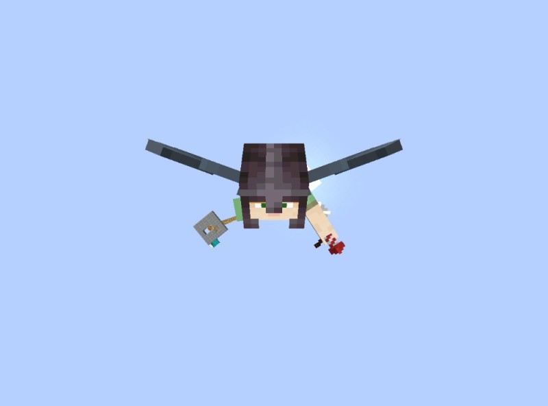 Create meme: minecraft , screenshot , minecraft from 3 persons