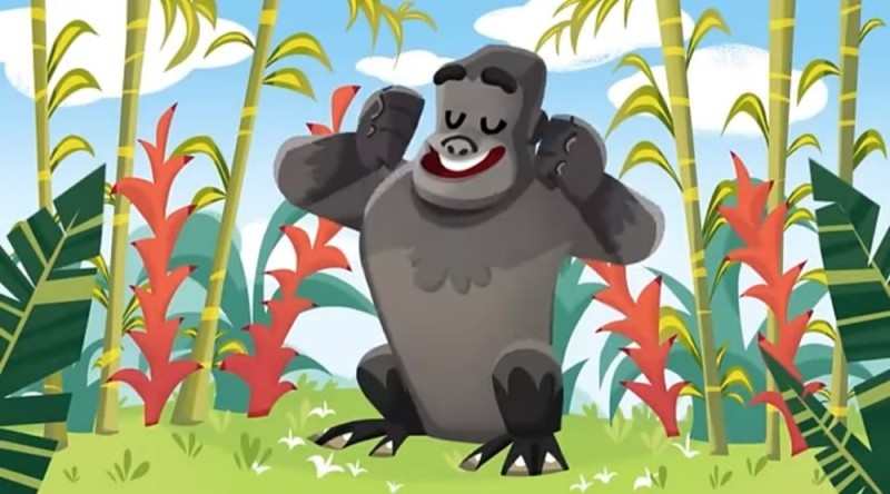 Create meme: Tarzan of the Apes cartoon, monkeys', cartoon gorilla