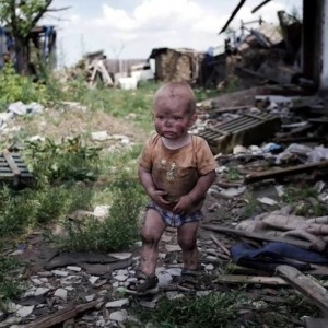 Create meme: Donetsk boy looking for a mother on the ruins of the house