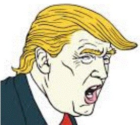 Create meme: trump caricature vector, Donald Trump, pop art trump