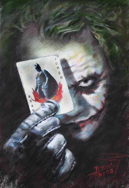 Create meme: the dark knight, the dark knight poster, Ledger Joker