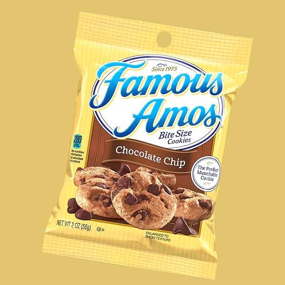 Create meme: chocolate chip cookies, famous amos cookies, famous amos cookies