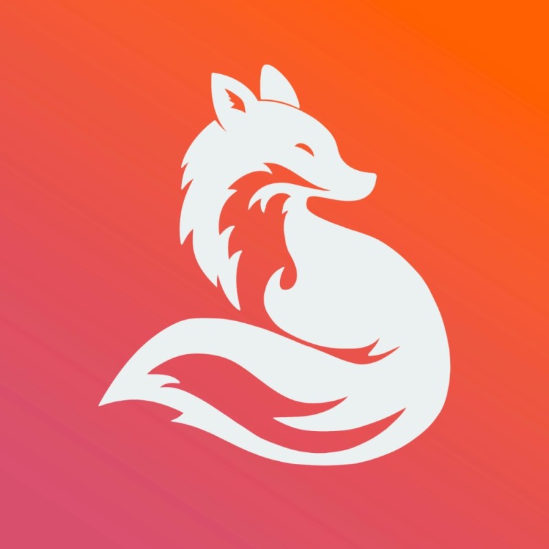 Create meme: fox vector logo gradient, logo Fox, kitsune emblem