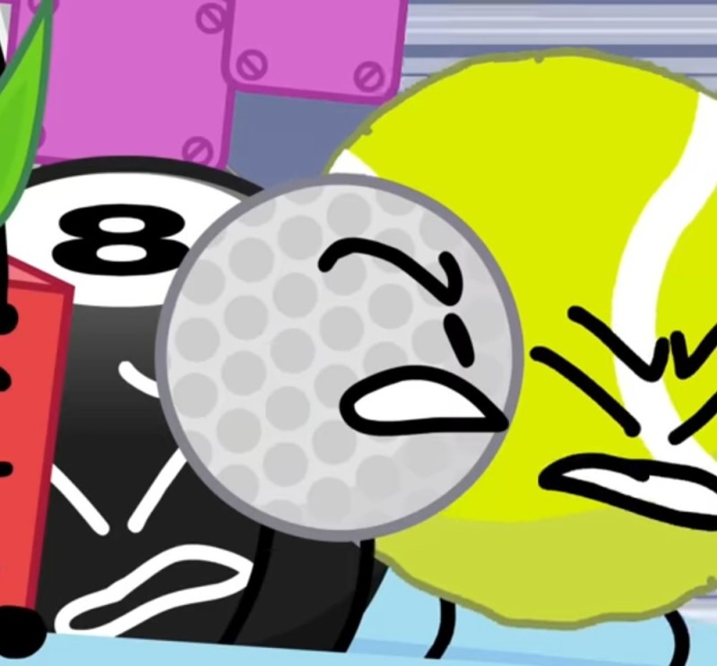 Создать мем: tennis ball, bfb golf ball x tennis ball, golf ball bfb