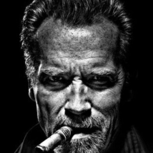 Create meme: portraits, Arnold Schwarzenegger's portrait with a pencil, people