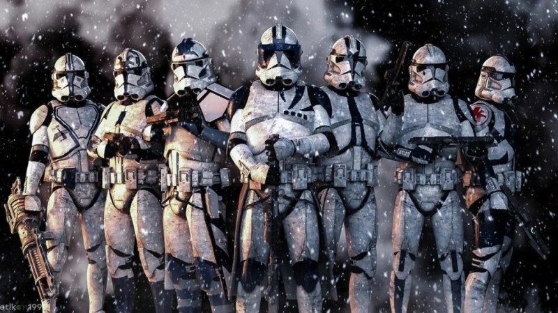 Create meme: clone wars, clone army star wars, star wars stormtroopers