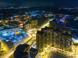 Create meme: lukino varino, residential complex, Volgograd city volgograd night