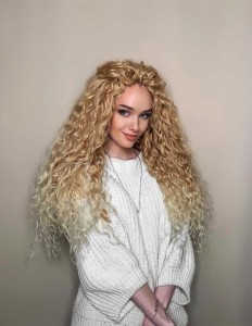 Create meme: curls, girl