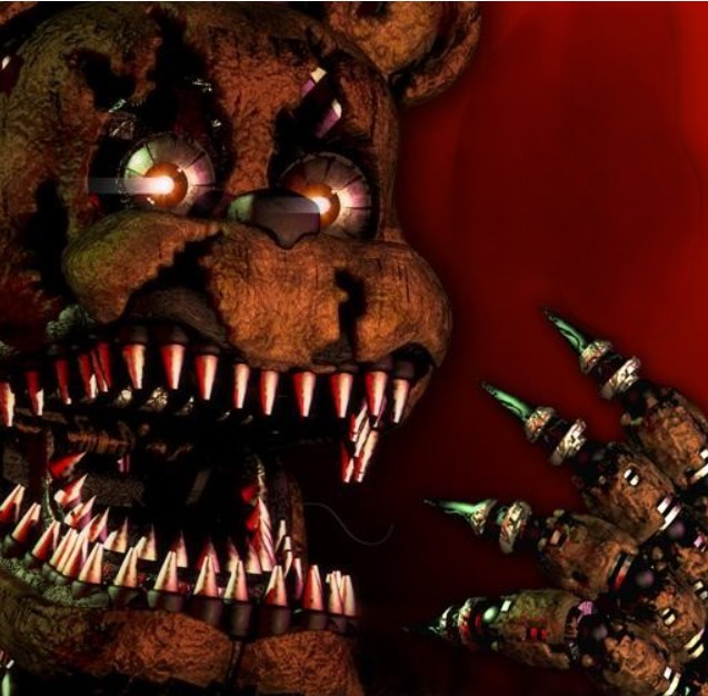 Создать мем: кошмарный 5 ночей с фредди кошмарная игра, five nights at freddy's, скример фнаф 4