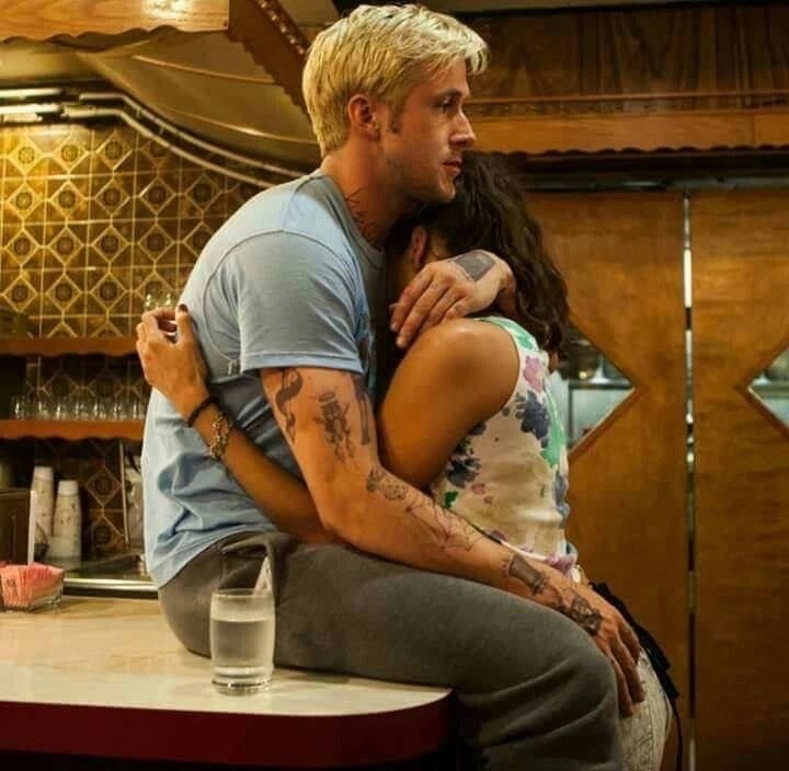 Create meme: Ryan Gosling and Eva, place beyond the pines, The Place Under the Pines 2012 film by Ryan Gosling