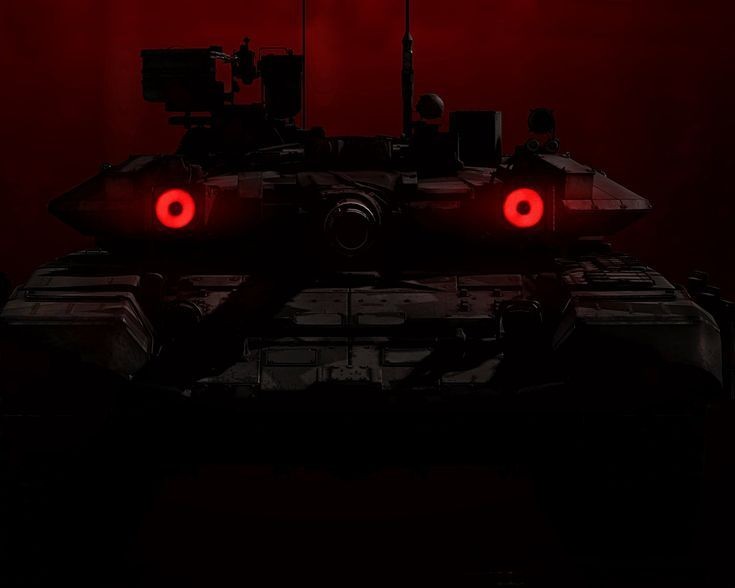 Create meme: The tank with red eyes, t 90 art, t-90 red eyes