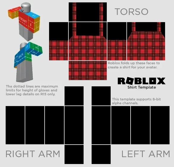 Create meme: roblox template, clothes get, layout of clothes for roblox