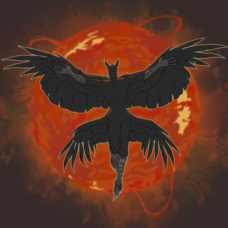 Create meme: Phoenix , mythical birds of crows, phoenix art