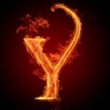 Create meme: fire letter v, the letters in the fire, fire letter l