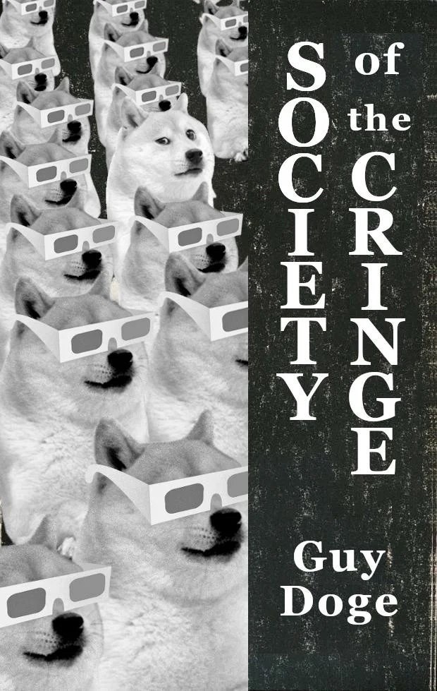 shibe meme black and white