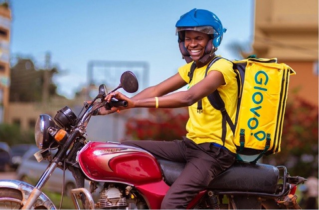 Create meme: glovo courier, dhl motorcycle, motorcycle delivery